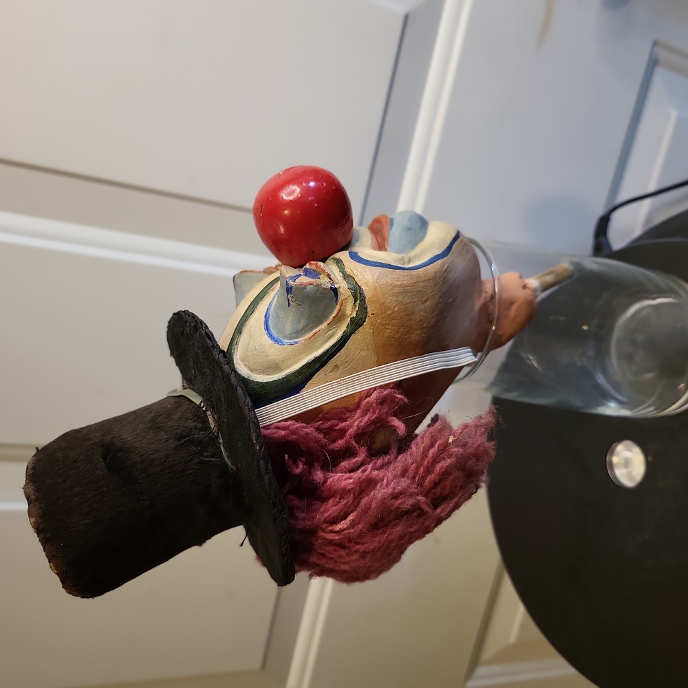 Antique Hand Carved and Painted Puppet Clown Head 🤡 - Picture 5 of 14